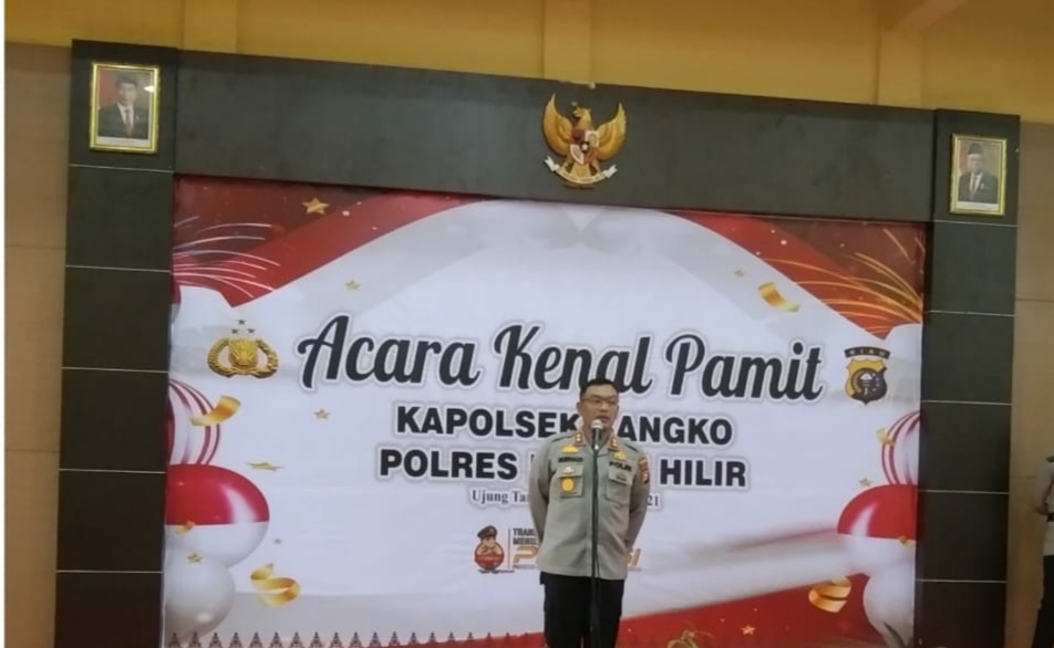 Kapolres Rokan Hilir Riau Pimpin Sertijab Kapolsek Bangko