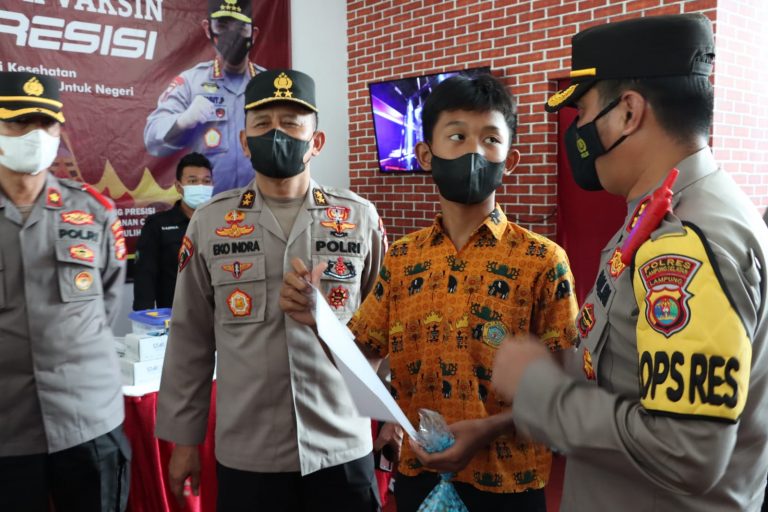 Koordinator Staf Ahli Kapolri Irjen Eko Indra Heri Bersama Rombongan Melakukan kunjungan ke Wilayah Polres Lampung Selatan