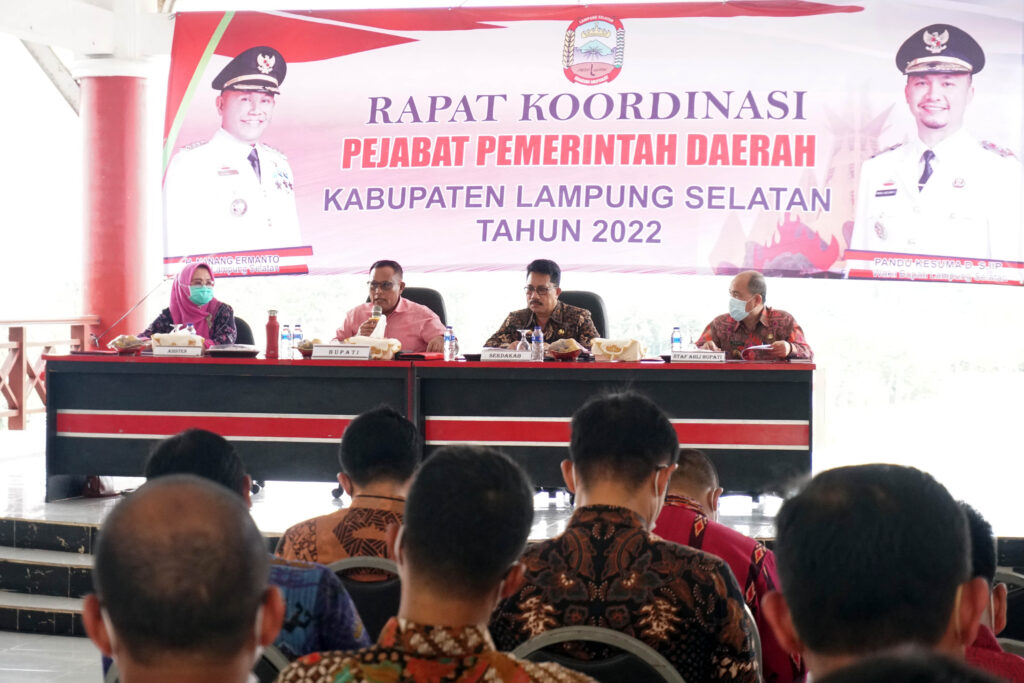 Rakor Perdana Tahun 2022, Bupati Lampung Selatan Berang Banyak Pejabat Malas
