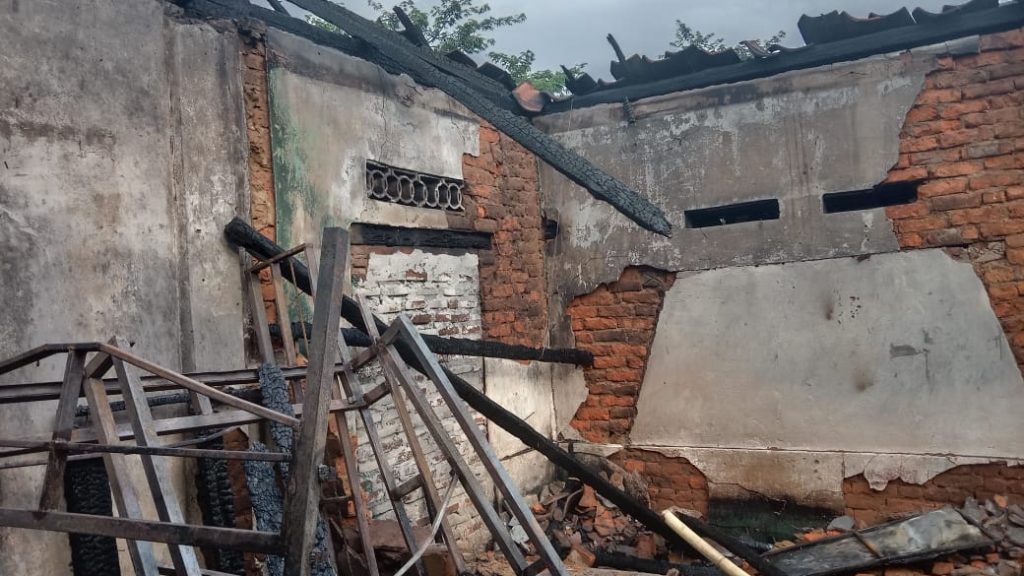 Camat Merbau Heri Purnomo Tinjau Korban Kebakaran Didusun Tanjung Rame