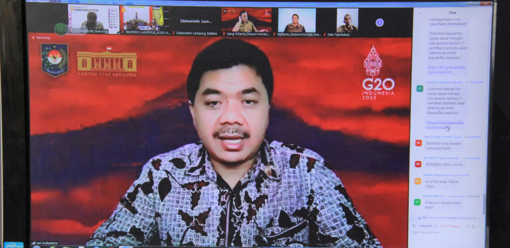 Juri Ardiantoro:Pemda Diminta Turut Sukseskan Presidensi G20 Indonesia